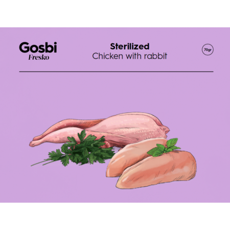 Stérilized Poulet et Lapin 70g