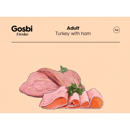 Adult Dinde avec Jambon 70g Fresko