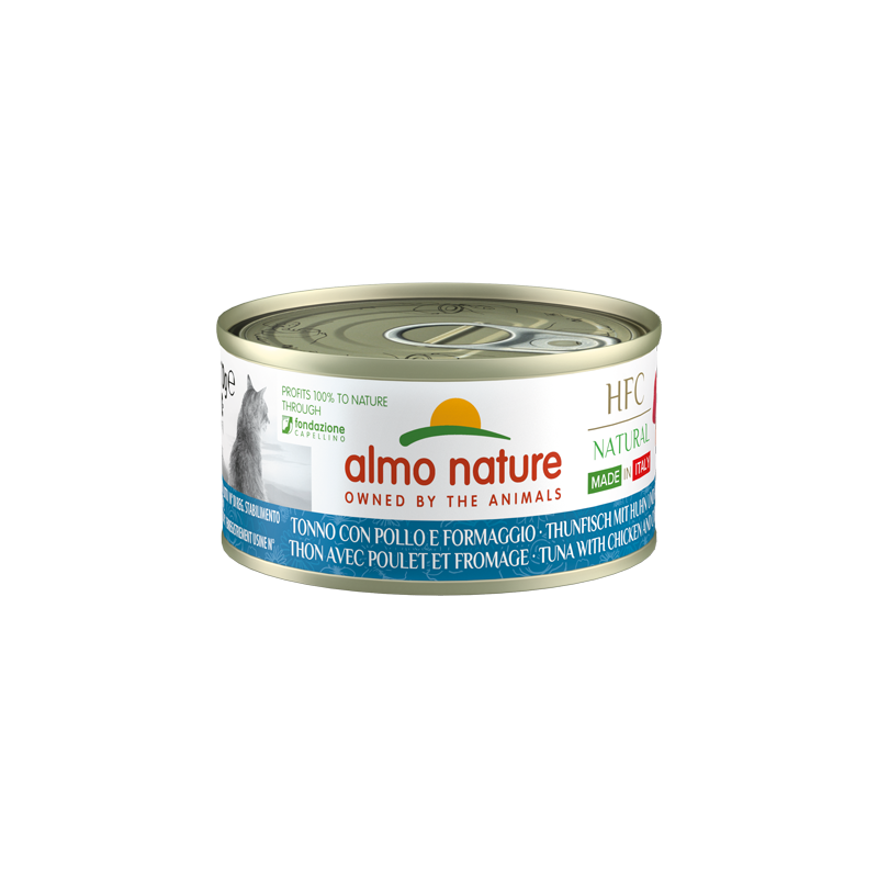 HFC Natural Made in Italy Thon avec Poulet & Fromage 70g