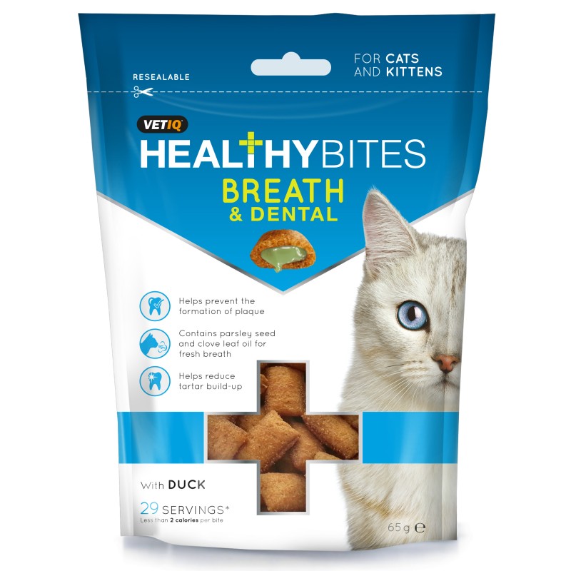 VetIQ Healthy Bites Breath & Dental For Cats & Kittens