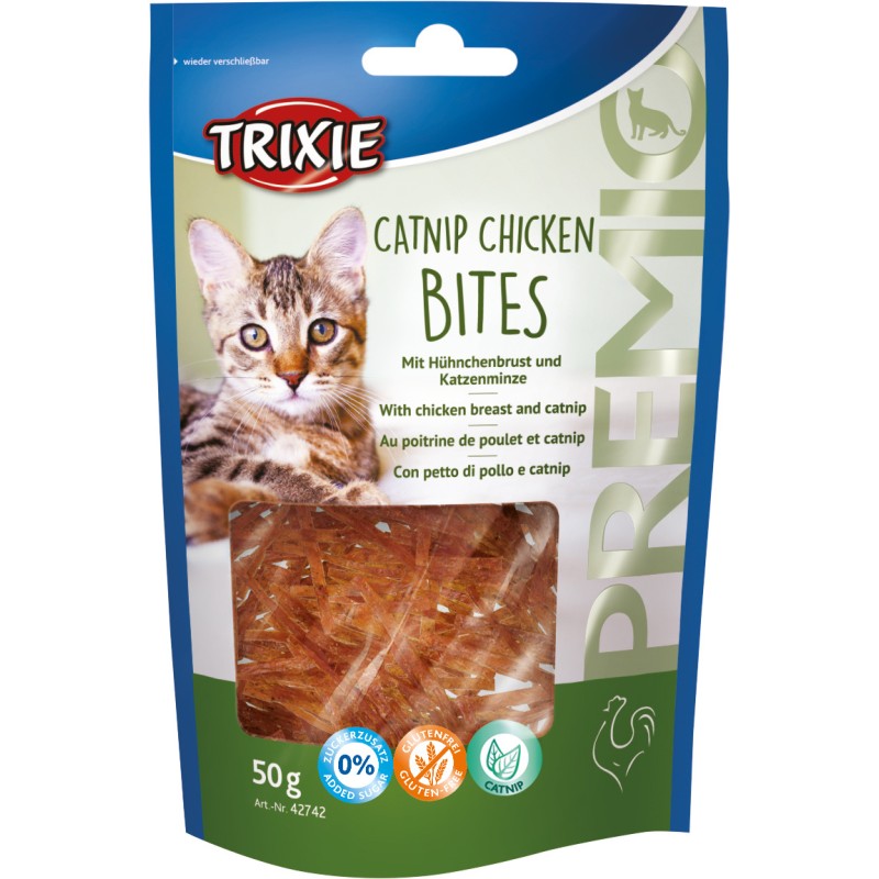 PREMIO Catnip Chicken Bites, 50 g