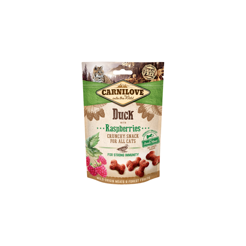 Carnilove Crunchy Duck with Raspberries 50g