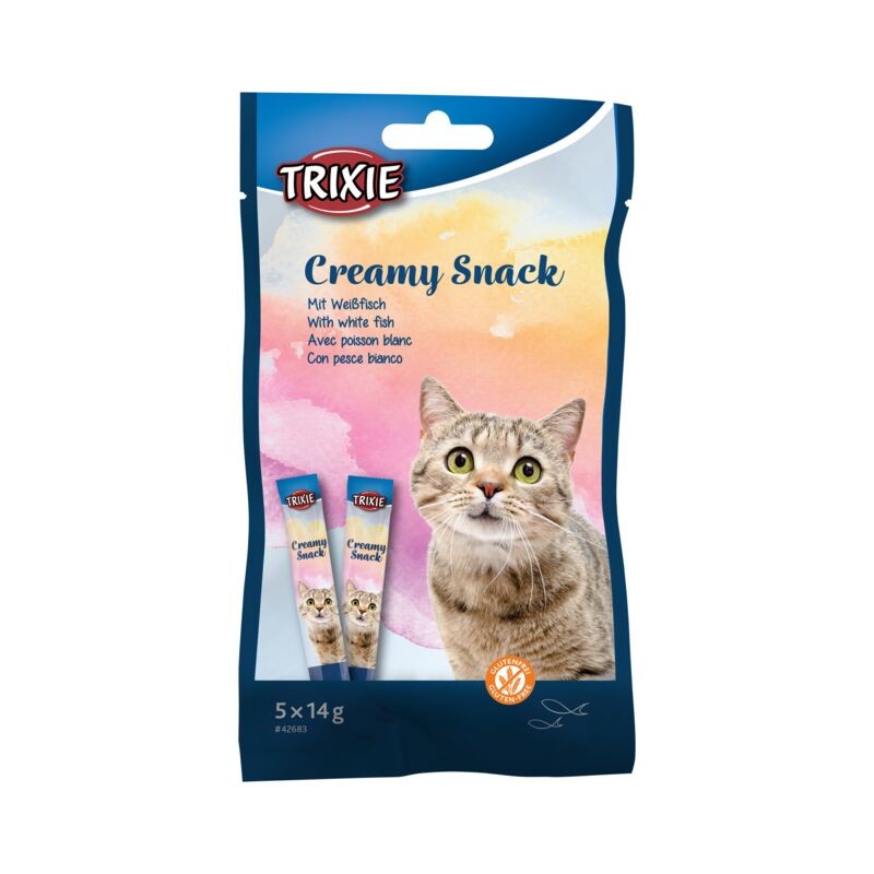 Creamy Snack au thon et au poisson blanc 5x14g