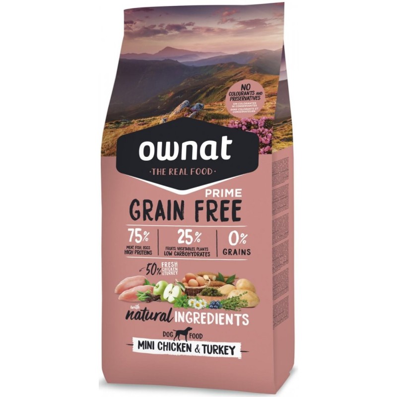 Prime Grain Free Mini Poulet & Dinde Ownat