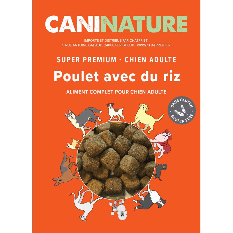 Adulte Poulet & Riz SANS GLUTEN CaniNature Super Premium