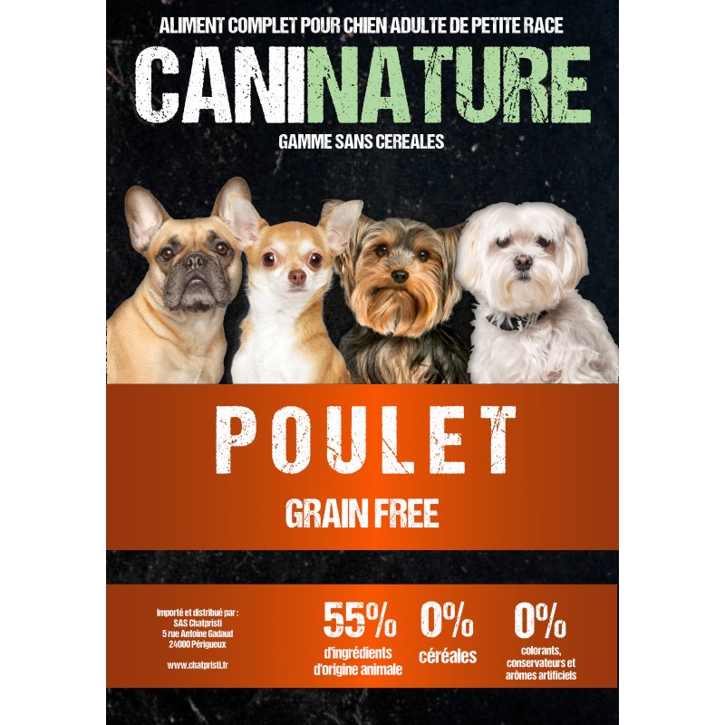 Petite Race Poulet Grain Free - CaniNature v2.0 3kg