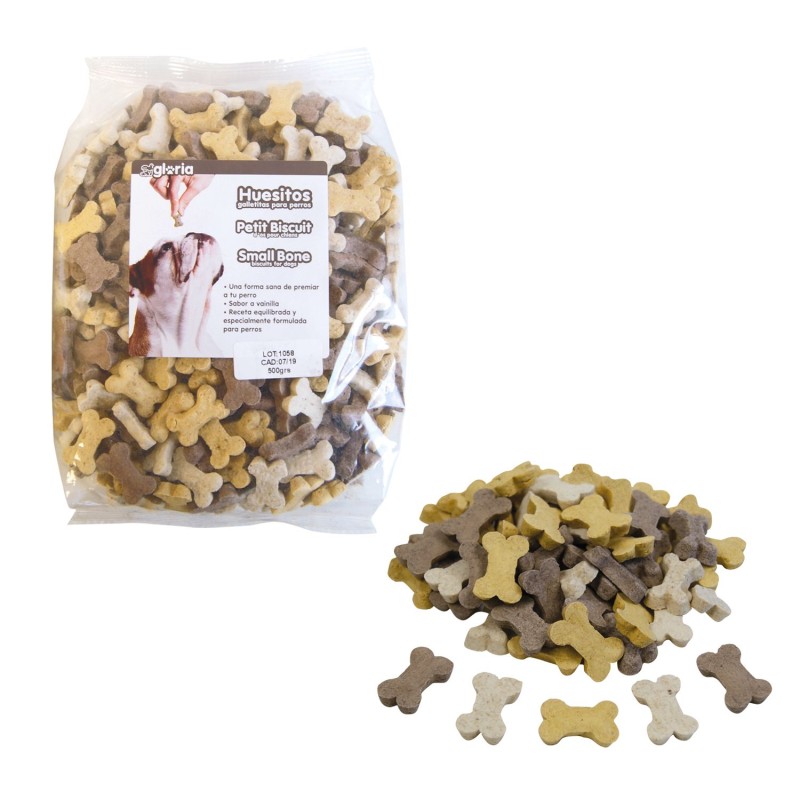 Petit Biscuit Os Vanille pour chien 500g