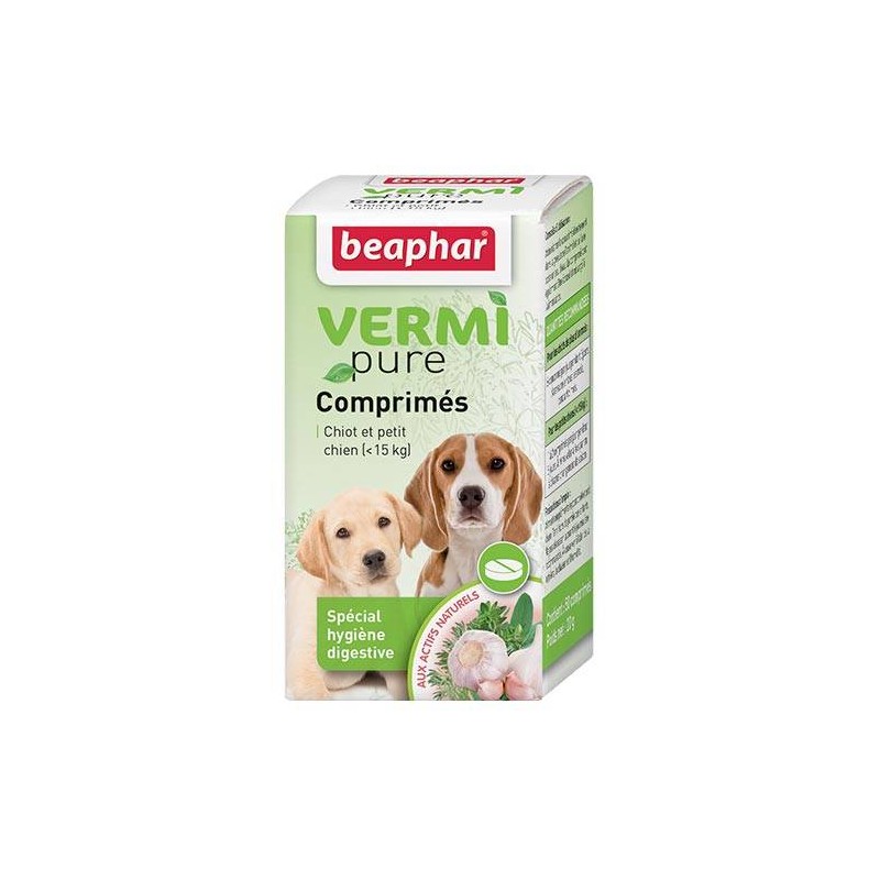 VERMIpure, comprimés aux plantes chiot et petit chien (15kg)