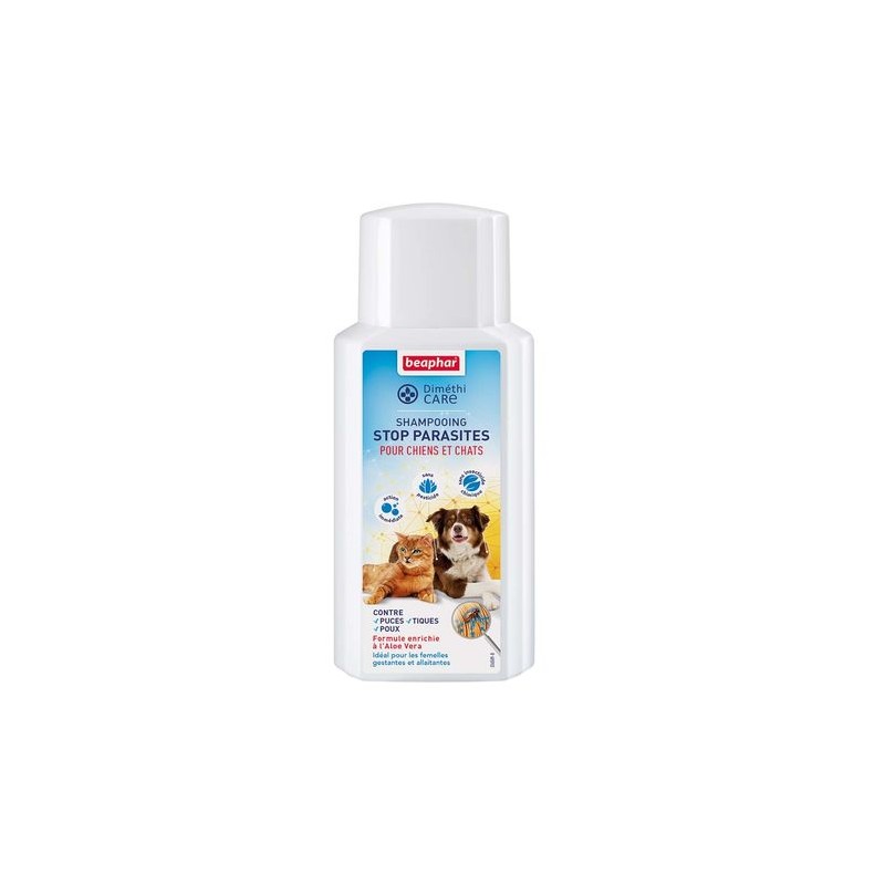 Shampooing stop parasites pour chien et chat 200ml