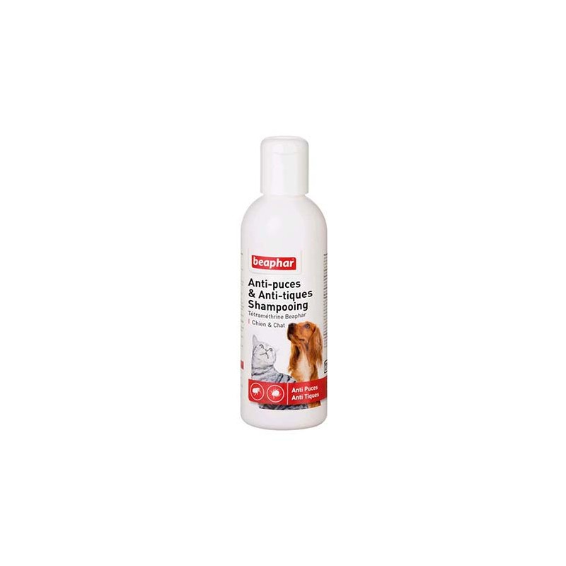 Shampooing anti-puces et anti-tiques pour chien et chat 200ml