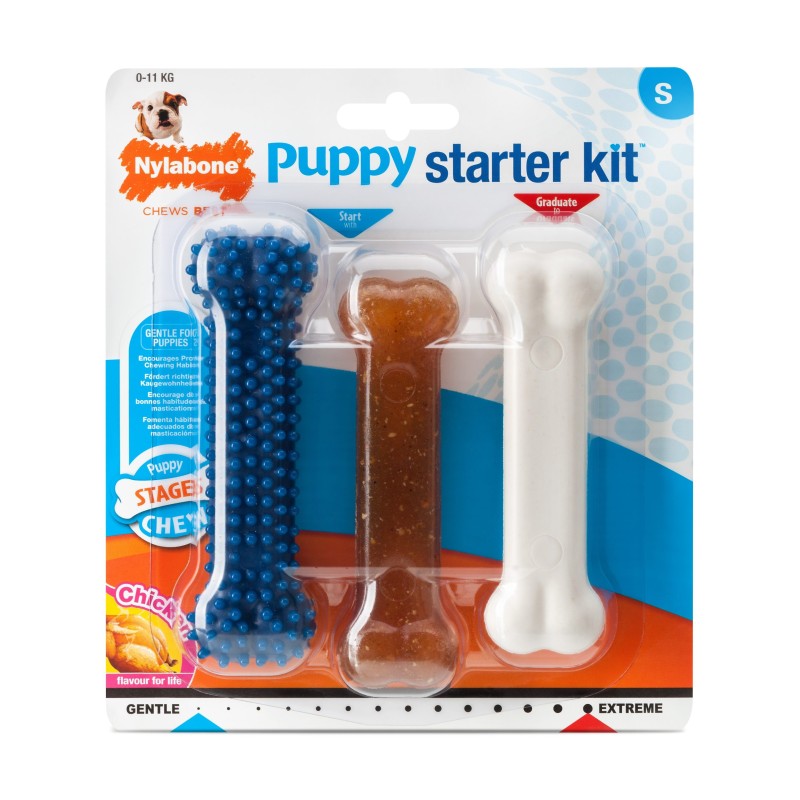 Nylabone Chicken Puppy Bone Triple Pack – Small