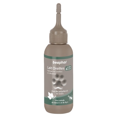 Lait nettoyant premium pour les oreilles du chat et du chien 125ml