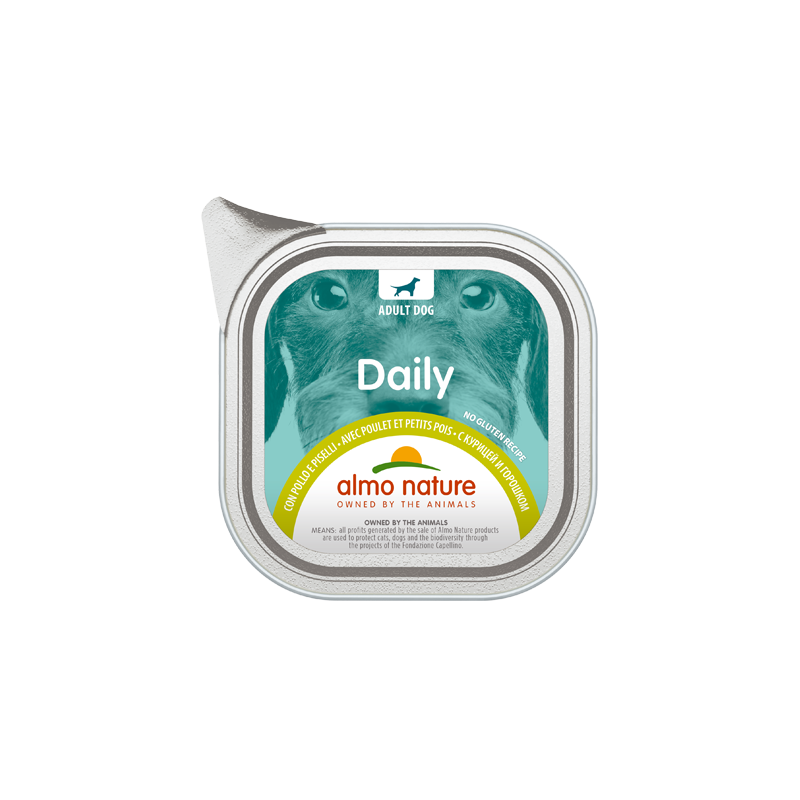 Barq. Poulet & Petits Pois Daily No Gluten 100g