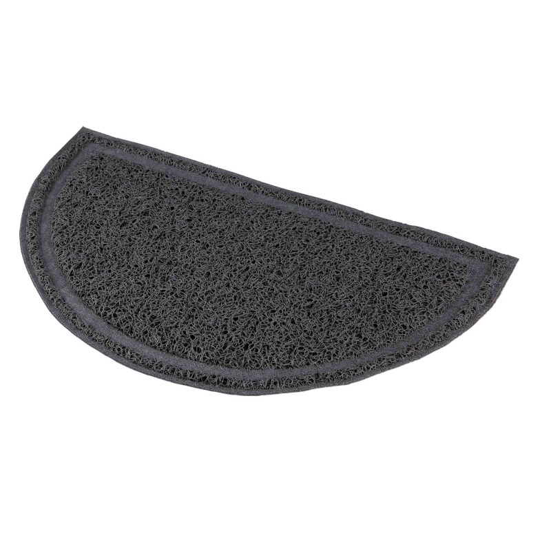 Tapis pour bac à litière demi-rond PVC