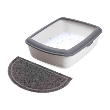 Tapis pour bac à litière demi-rond PVC