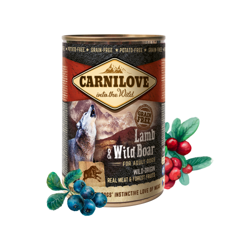 Carnilove Lamb & Wild Boar for adult dogs can 400g