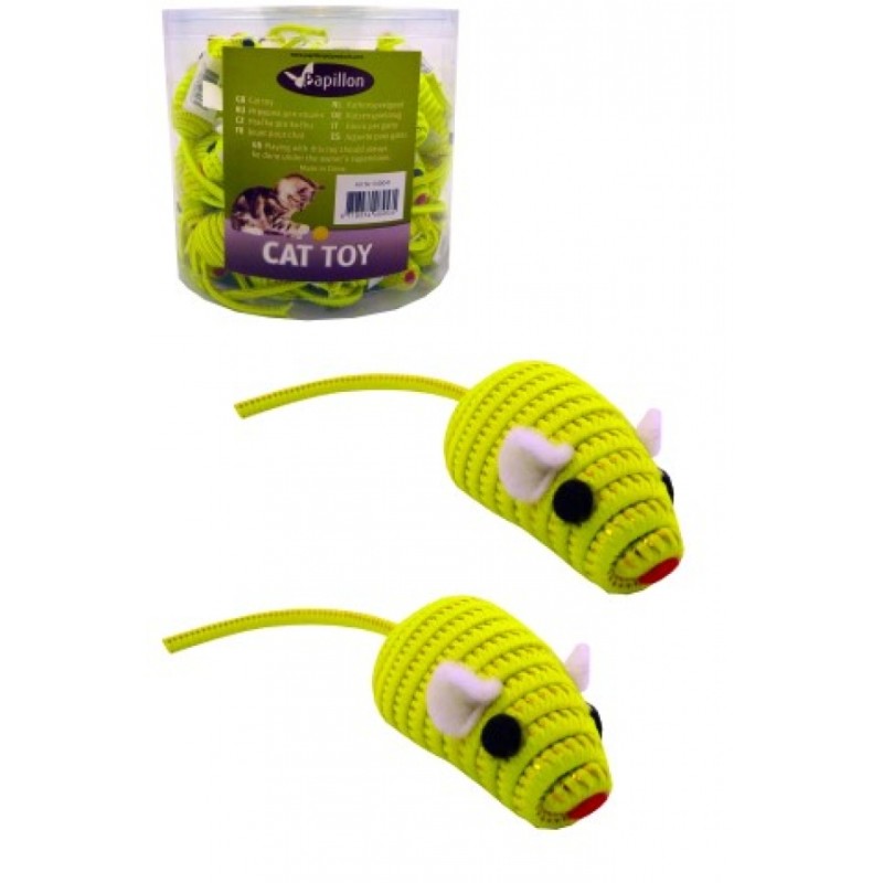 Souris jaune fluorescent 5 cm