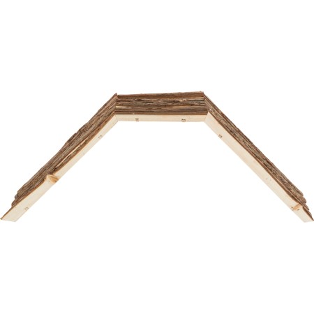 Pont pour cage, lapins nains, en bois d'écorce, 63 × 18 × 15 cm