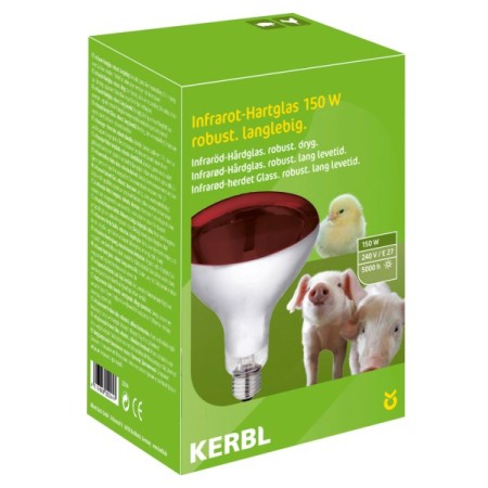 Lampe InfraRouge 150W Rouge, verre de sécurité