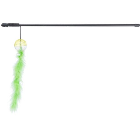 Canne à pêche avec balle hochet & plume 46cm