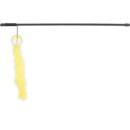 Canne à pêche avec balle hochet & plume 46cm