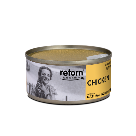 Retorn Poulet pour chat 80g