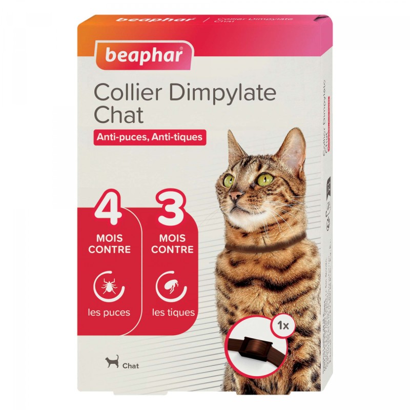 Collier Dimpylate, antiparasitaire pour chat