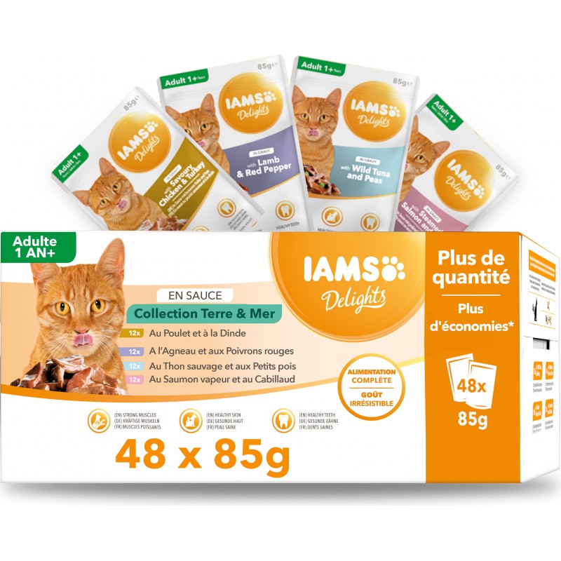 Iams - MegaPack Terre & Mer - 48 x 85 g