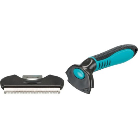 Brosse carde, en plastique/lame en métal,