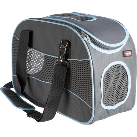 Sac Alison, 20×29×43 cm, gris/bleu