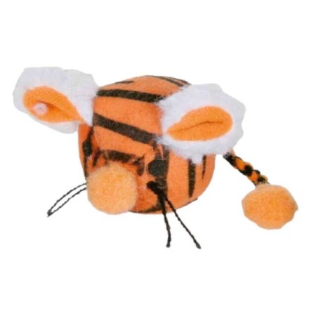 Balle souris, en peluche à courts poils, catnip, ø 4,5 cm