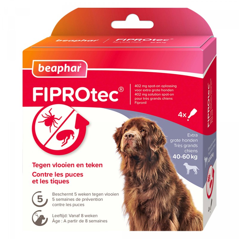 Fiprotec 402 mg solution spot on pour très grands chiens