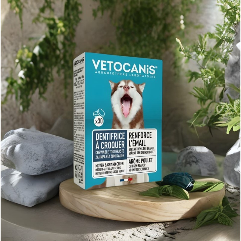 Dentifrice Anti-Tartre à Croquer pour Chien - Élimine Tartre et Renforce les Dents