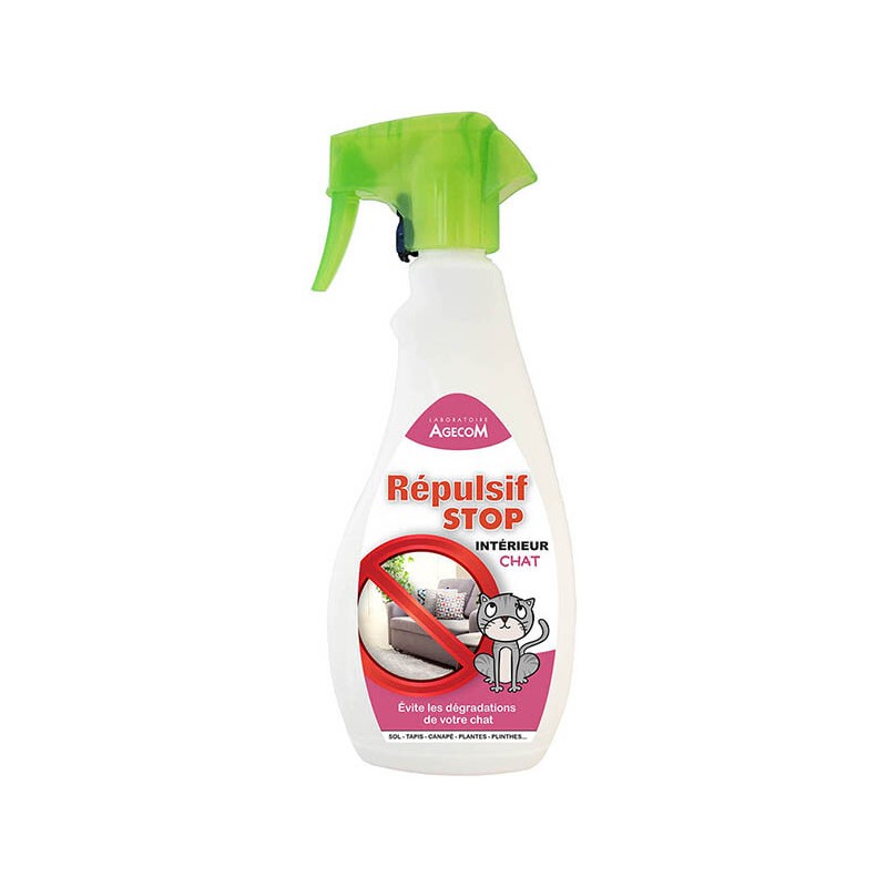 Répulsif Stop - Spray Répulsif Intérieur Chat 500 ml - Éloignez Votre Chat des Zones Indésirables