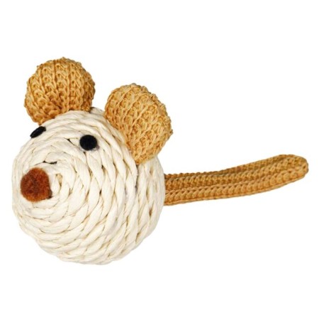 Souris en Polyester avec Hochet - Jouet Amusant pour Chat