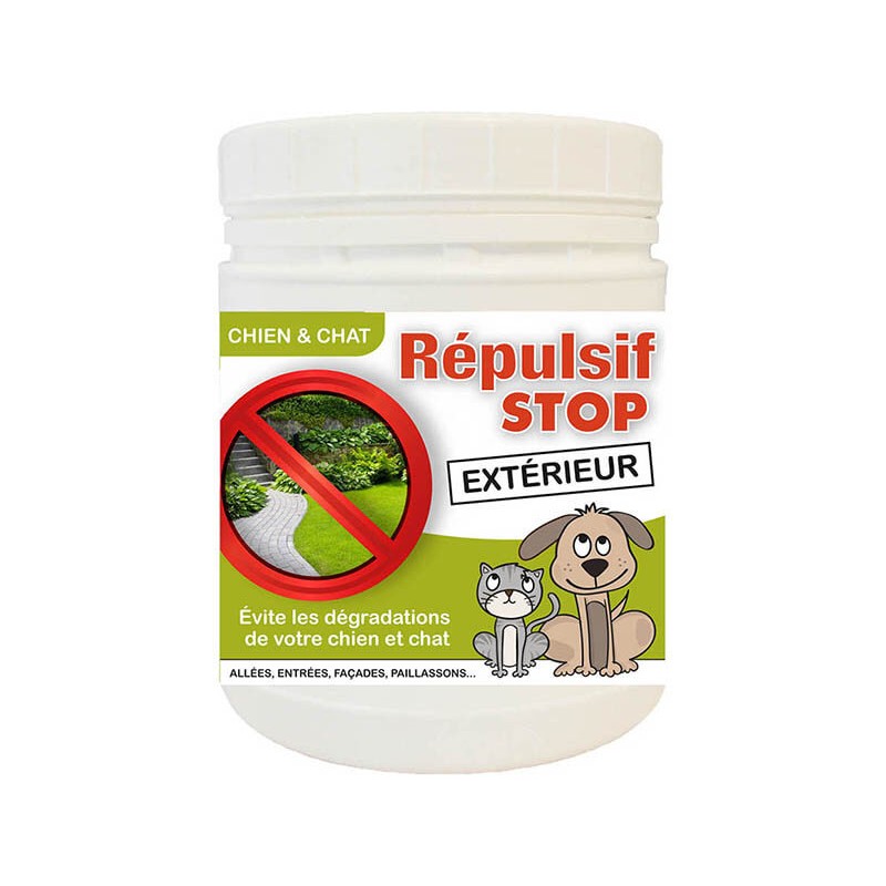 Répulsif Stop - Granulés Répulsif Extérieur pour Chien et Chat - 400g