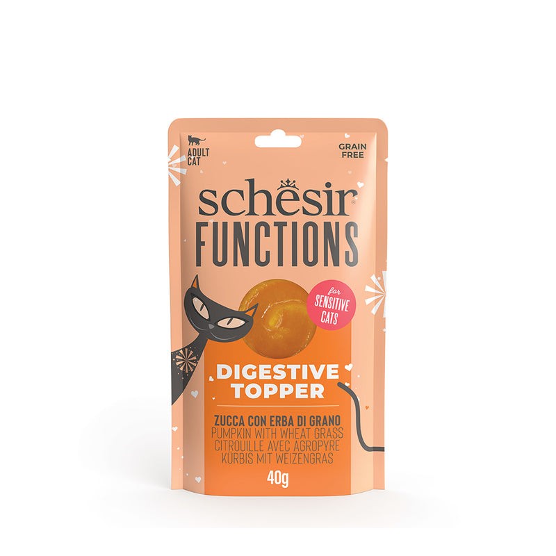 Schesir Functions Digestive Topper 40g - Support Digestif pour Chats