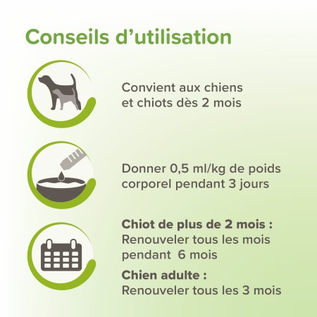 VERMIpure Solution Liquide 50ml pour Chiots et Chiens - Hygiène Digestive Naturelle