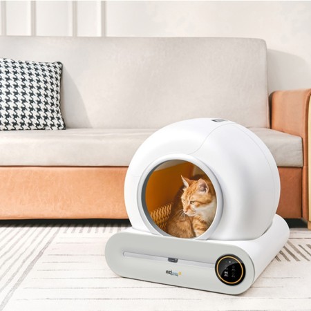 Eziclean® CATBOT K8i - Litière Robot Connectée Autonome pour Chat - Maison de Toilette High-Tech