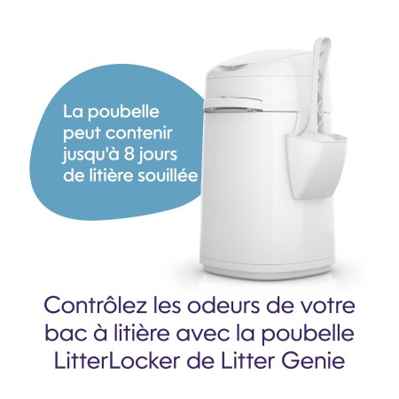 Poubelle à Litière LitterLocker Litter Genie avec Recharge - Contrôle des Odeurs