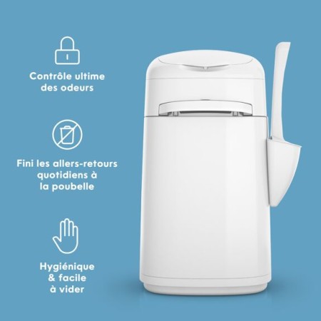 Poubelle à Litière LitterLocker Litter Genie avec Recharge - Contrôle des Odeurs