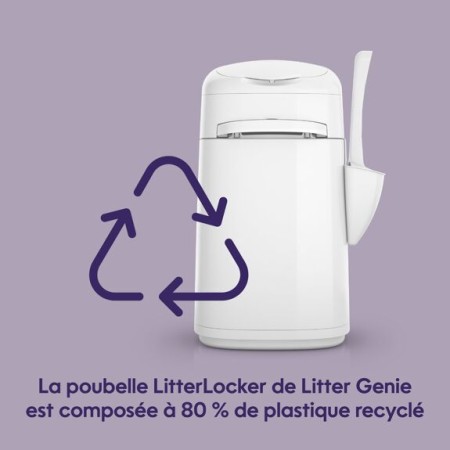 Poubelle à Litière LitterLocker Litter Genie avec Recharge - Contrôle des Odeurs