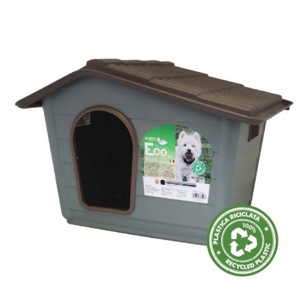 Croci Eco Villa - Niche Durable en Plastique Recyclé pour Chiens, Made in Italy