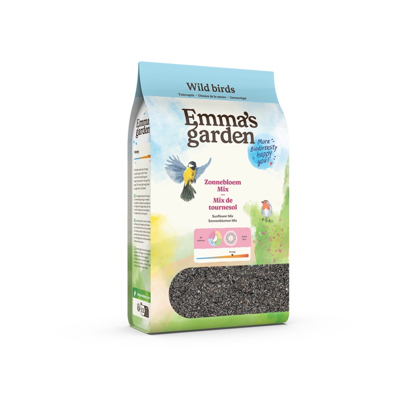 Graines de Tournesol Mix 800g pour Oiseaux de Jardin - Énergie et Nutrition Tout au Long de l'Année