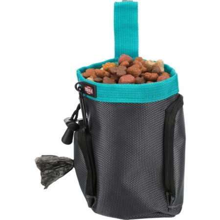 Sac à Friandises 2en1 Polyvalent pour Chiens, ø 10 × 13 cm - Avec Distributeur de Sachets