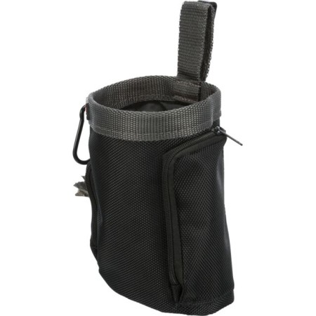 Sac à Friandises 2en1 Polyvalent pour Chiens, ø 10 × 13 cm - Avec Distributeur de Sachets