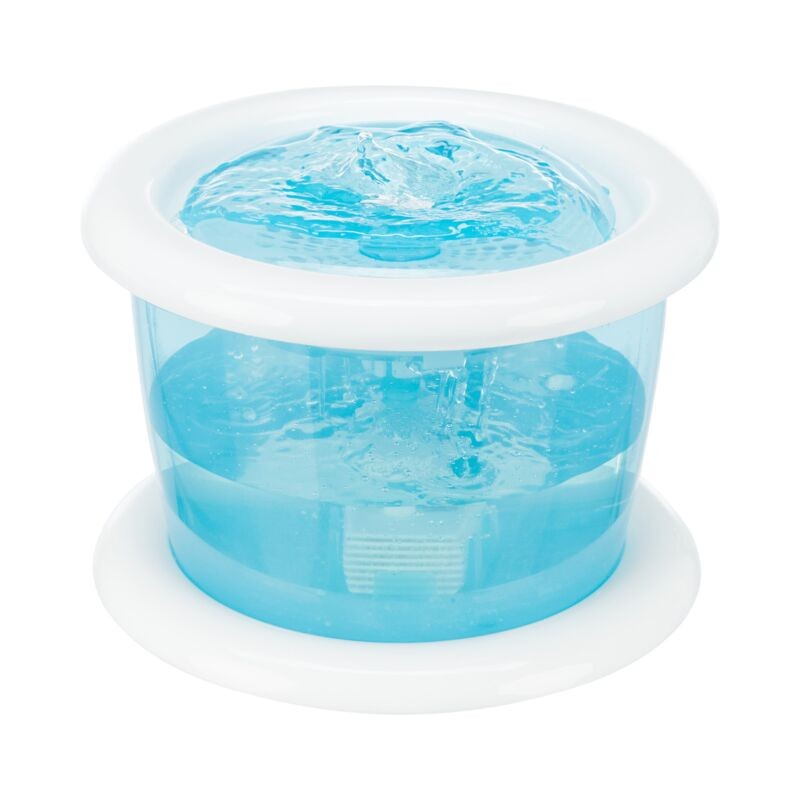 Fontaine à Boire Bubble Stream pour Animaux - Capacité 3L, Bleu/Blanc avec Filtres