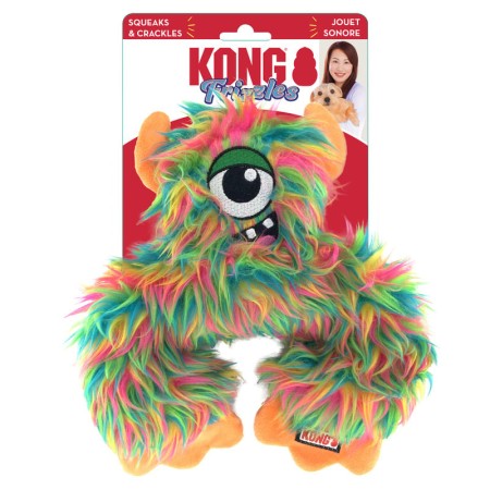 KONG Frizzles Frazzle M - Jouet Monstre en Peluche pour Chiens Moyens