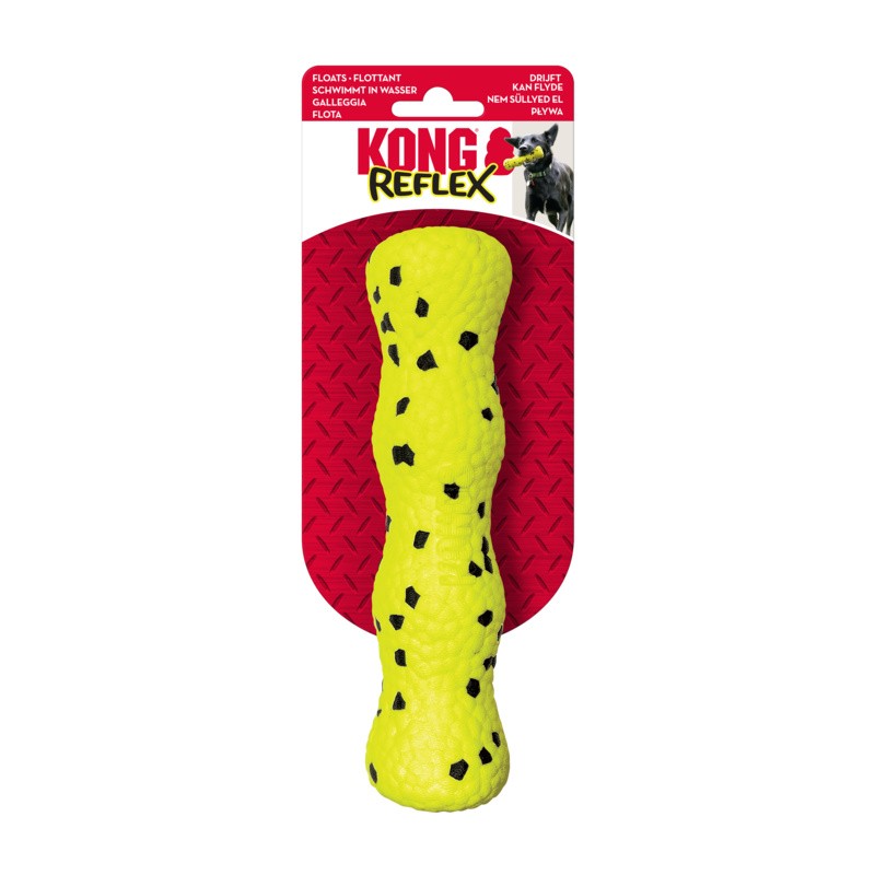 KONG Reflex Stick M - Le Bâton Rebondissant Ultime pour Chiens Moyens