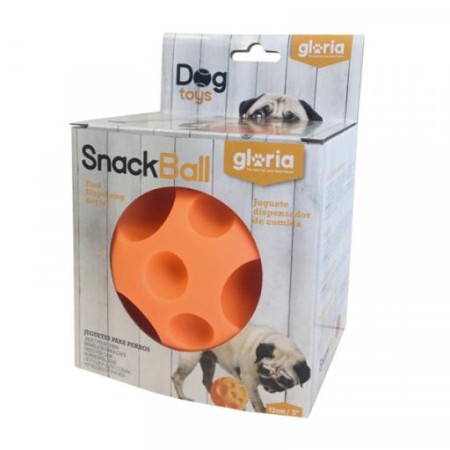 Gloria SnackBall 12cm : Balle Distributrice de Friandises et Croquettes pour Chiens